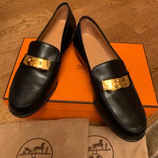 エルメス(Hermes)のエルメス　ローファー　ケリー金具　☆ 美品(ローファー/革靴)