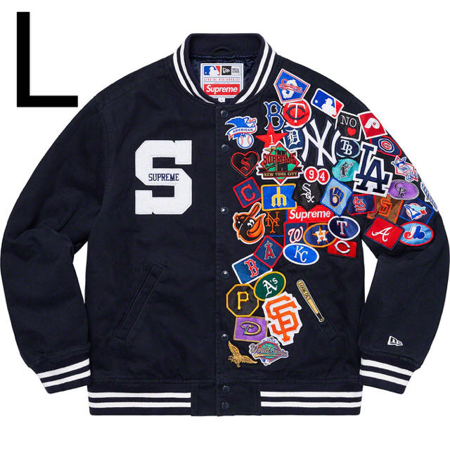 Lサイズ Supreme New Era MLB Varsity Jacket