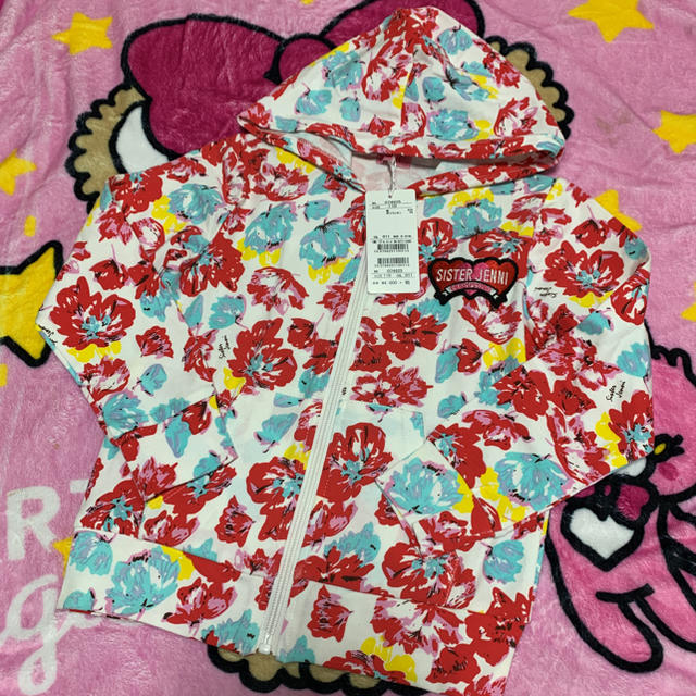 JENNI(ジェニィ)の46.JENNI♥花柄パーカー キッズ/ベビー/マタニティのキッズ服女の子用(90cm~)(ジャケット/上着)の商品写真