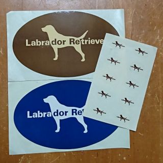 ラブラドールリトリーバー(Labrador Retriever)のラブラドールレトリバーステッカーセット(シール)