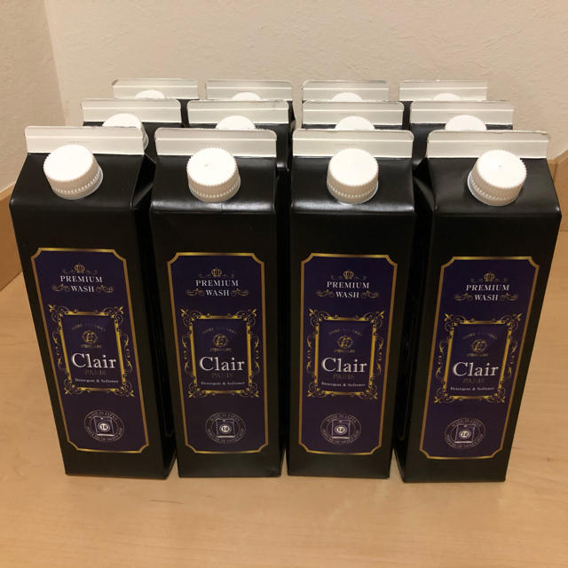 【新品 12本セット】Clair PARIS クレールパリ 黒 1L 紙容器