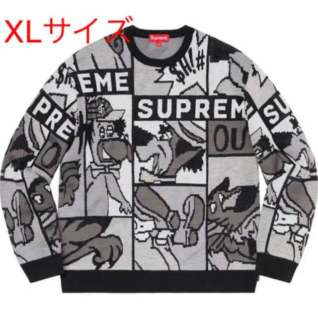 Supreme Cartoon Sweater Black XL