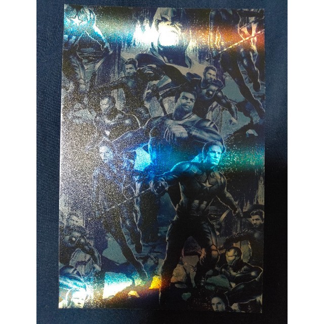 MARVEL(マーベル)のホログラム ポストカード アベンジャーズ エンドゲーム エンタメ/ホビーのコレクション(印刷物)の商品写真