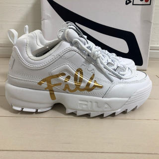 フィラ(FILA)の【さゆ様専用】25.0 FILA スニーカー　DISRUPTOR2 SCRIPT(スニーカー)