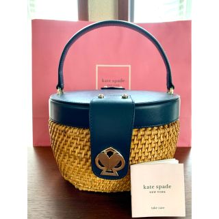 ケイトスペードニューヨーク(kate spade new york)のケイトスペード ローズ ミディアム トップ ハンドル バスケット(かごバッグ/ストローバッグ)