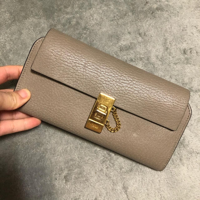 Chloe 長財布　グレージュ