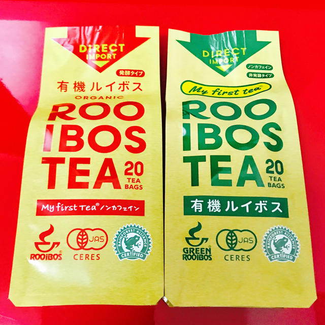 有機グリーンルイボスティー&有機ルイボスティー飲み比べセット☆☆☆ノンカフェイン 食品/飲料/酒の飲料(茶)の商品写真