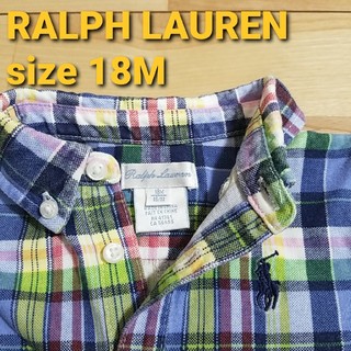 ラルフローレン(Ralph Lauren)のラルフローレン　RALPH LAUREN　ロンパース　18M　チェック(ロンパース)