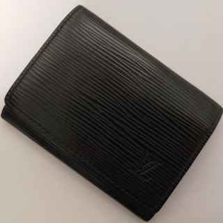 ルイヴィトン(LOUIS VUITTON)のLOUIS VUITTON　ルイ・ヴィトン　エピ　名刺入れ　ブラック(名刺入れ/定期入れ)