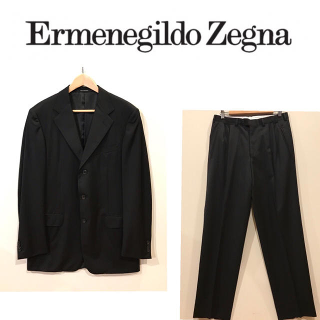 Ermenegildo Zegna(エルメネジルドゼニア)のゼニア　ブラックスーツ  【超美品】 メンズのスーツ(セットアップ)の商品写真