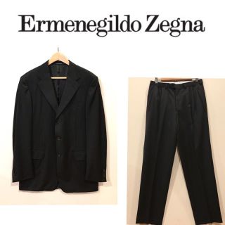 エルメネジルドゼニア(Ermenegildo Zegna)のゼニア　ブラックスーツ  【超美品】(セットアップ)