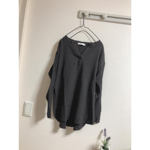 URBAN RESEARCH DOORS(アーバンリサーチドアーズ)の先日購入★一度使用のみ★コットン100%ワッフル レディースのトップス(Tシャツ(長袖/七分))の商品写真