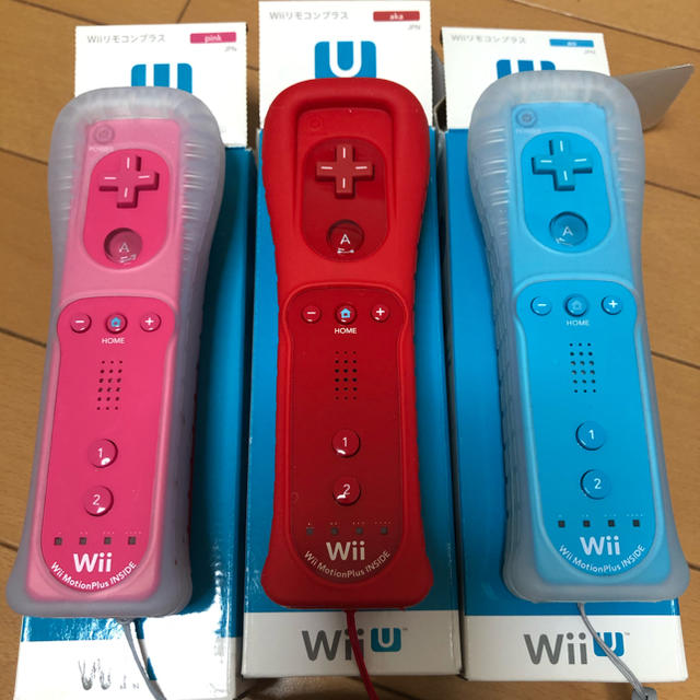 Wiiリモコン ブルー(新品) ピンク 動作確認済 家庭用ゲーム本体 Nintendo WII リモコンプラス ピンク 動作確認済
