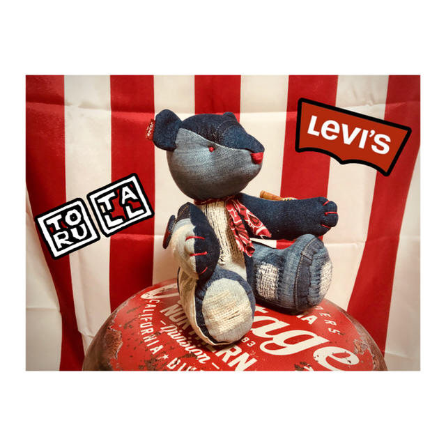 Levi's(リーバイス)のlevi's リメイク　30cmビッグテディベア ハンドメイドのぬいぐるみ/人形(ぬいぐるみ)の商品写真