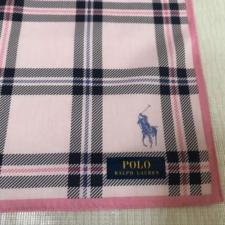 ポロラルフローレン(POLO RALPH LAUREN)の★ポロ ラルフローレン★ハンカチ チェック ピンク 新品未使用(ハンカチ)