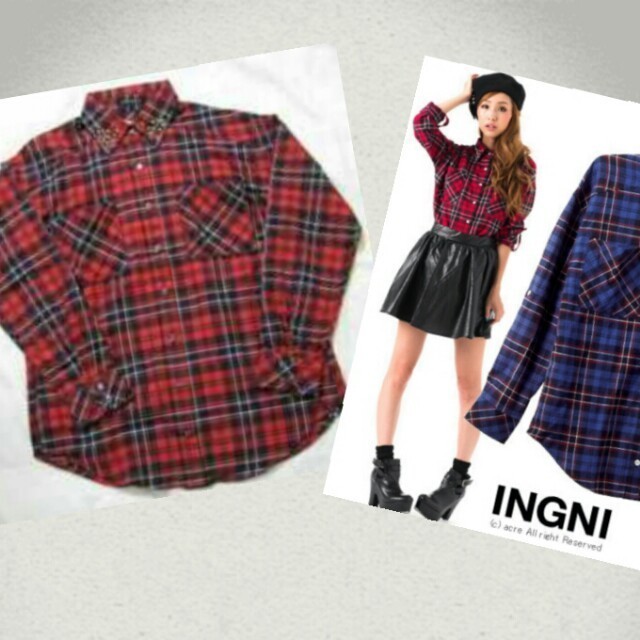 INGNI(イング)の新品INGNI  チェックシャツ♡  レディースのトップス(シャツ/ブラウス(長袖/七分))の商品写真