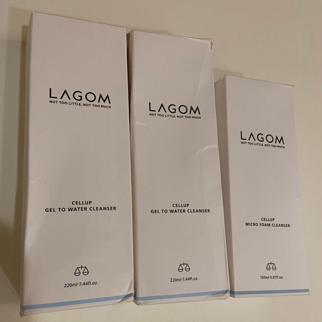 LAGOM(ラーゴム)のLAGOM 新品　洗顔セット　3本 コスメ/美容のスキンケア/基礎化粧品(洗顔料)の商品写真