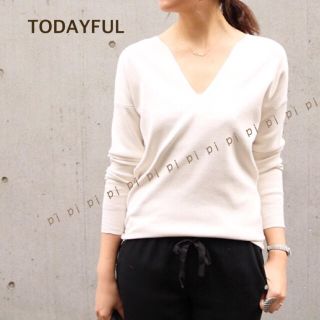 トゥデイフル(TODAYFUL)のAya様専用　TODAYFUL Henley neck knit(ニット/セーター)