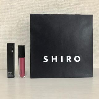 シロ(shiro)の【新品未使用ラッピング付】SHIROエッセンスリップオイルカラー アザレアピンク(リップグロス)