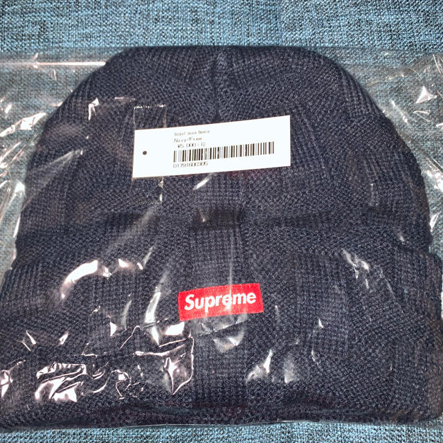 ニット帽/ビーニー新品　Supreme 19FW Basket Wave Beanie ネイビー