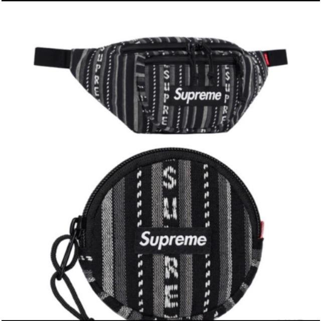 セット Supreme Woven Waist Bag Coin Pouch