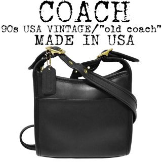 コーチ(COACH)の美品★COACH★オールドコーチ★90s★サコッシュ ショルダーバッグ★USA製(ショルダーバッグ)