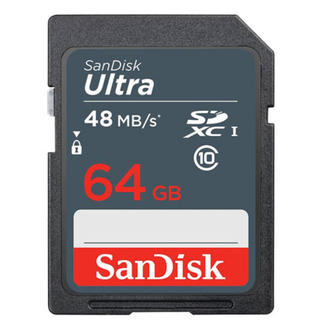 サンディスク(SanDisk)のSDカード 64GB SanDisk class10 48MB/s (その他)