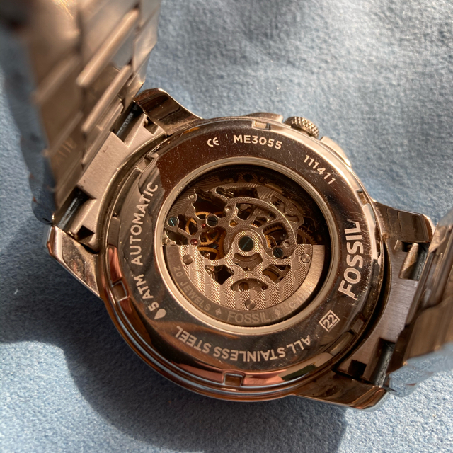 FOSSIL(フォッシル)の正規品 FOSSIL GRANT  機械式 自動巻き スケルトン メンズの時計(腕時計(アナログ))の商品写真