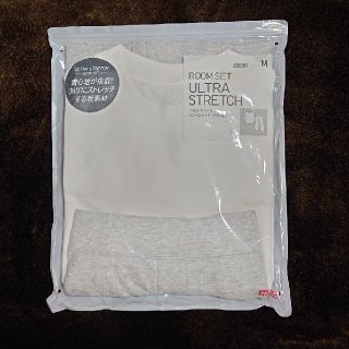 ユニクロ(UNIQLO)のユニクロ ルームセット ウルトラストレッチ 5分袖（新品）(ルームウェア)