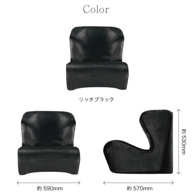 MTG Style Dr.CHAIR DX【リッチブラック】 - 座椅子