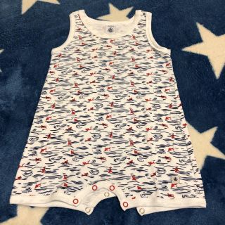 プチバトー(PETIT BATEAU)の専用　プチバトー　＊　ロンパース　＊　タンクトップ　＊　新生児　＊　74(ロンパース)