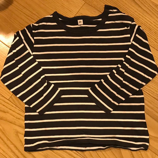 MUJI (無印良品)(ムジルシリョウヒン)のロングTシャツ キッズ/ベビー/マタニティのベビー服(~85cm)(Ｔシャツ)の商品写真