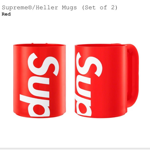 Supreme Heller Mugs Red 赤 マグカップ 新品