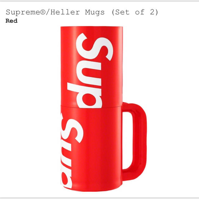 Supreme Heller Mugs Red 赤 マグカップ 新品