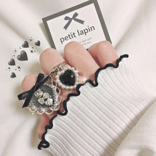 アンクルージュ(Ank Rouge)のくまさんのラブハートリング 指輪 ハンドメイド(リング)