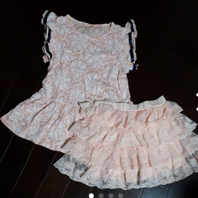 キッズ　120～130 夏服コーデ( 〃▽〃) キッズ/ベビー/マタニティのキッズ服女の子用(90cm~)(Tシャツ/カットソー)の商品写真