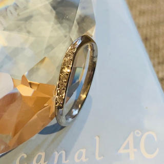 カナルヨンドシー(canal４℃)のpt900 ダイヤリング(リング(指輪))