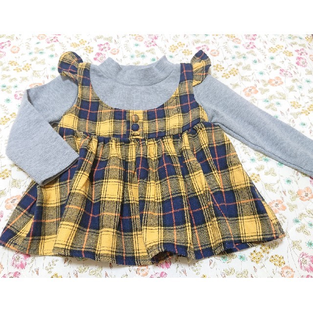 petit main(プティマイン)のしまむら バースデイ チュニック80 キッズ/ベビー/マタニティのベビー服(~85cm)(ワンピース)の商品写真