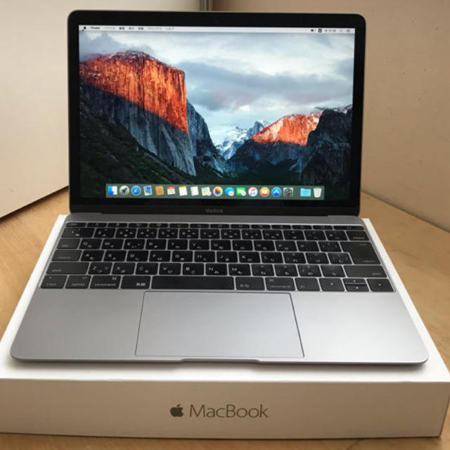 Mac (Apple)(マック)のMacBook 12 Retina 2015 CoreM グレー 12インチ スマホ/家電/カメラのPC/タブレット(ノートPC)の商品写真