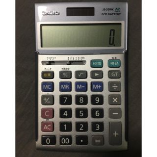 カシオ(CASIO)の電卓　JS-20WK CASIO 本体のみ(オフィス用品一般)