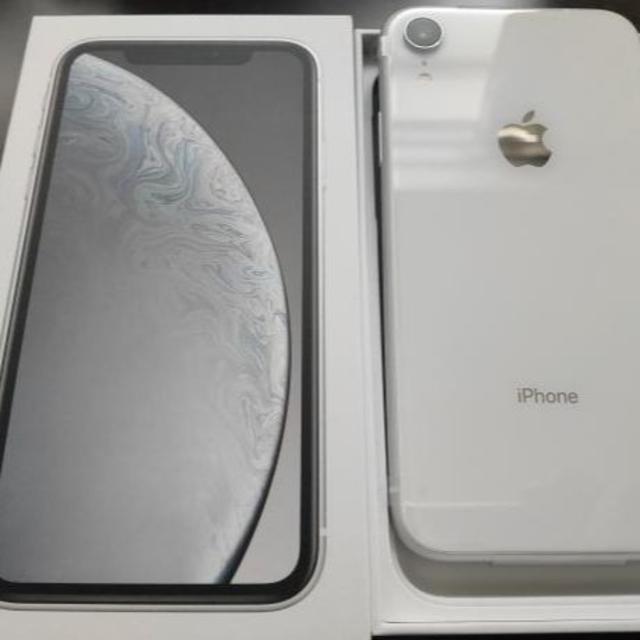 スマートフォン本体iPhoneXR 128GB White 本体 SIMロック解除