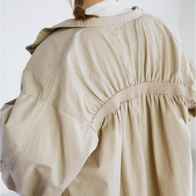 JOURNAL STANDARD(ジャーナルスタンダード)のセレクトモカ リエディ　コットンツイル　綿ツイル　ロングモッズコート　オーバー レディースのジャケット/アウター(モッズコート)の商品写真