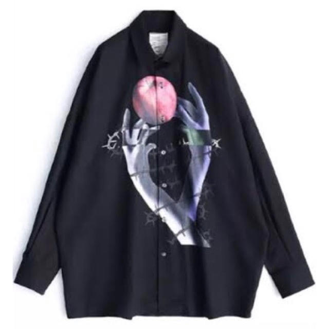 SHAREEF APPLE BIG SHIRTS BLACkサイズ2