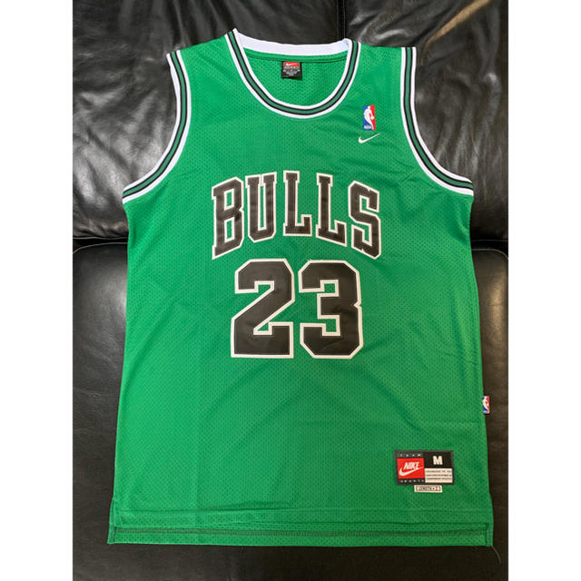 NBA Bulls game shirts green Jordan