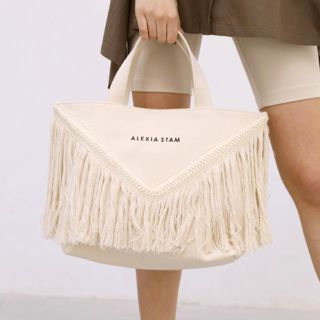 アリシアスタン(ALEXIA STAM)の新品　ALEXIA STAM  V Long Fringe M ToteBag(トートバッグ)