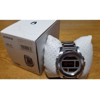 ニクソン(NIXON)のひま★さん専用【美品】NIXON THE UNIT SS SILVER/RED(腕時計(デジタル))