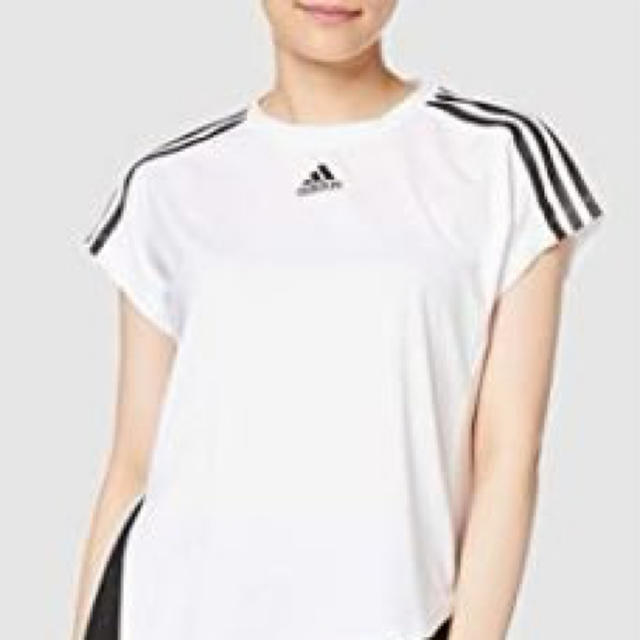 adidas(アディダス)のアディダス　サイドタイ　レディース　Tシャツ レディースのトップス(Tシャツ(半袖/袖なし))の商品写真