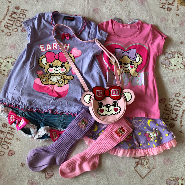 EARTHMAGIC(アースマジック)のアースマジック　140サイズ   半袖おまとめ キッズ/ベビー/マタニティのキッズ服女の子用(90cm~)(その他)の商品写真