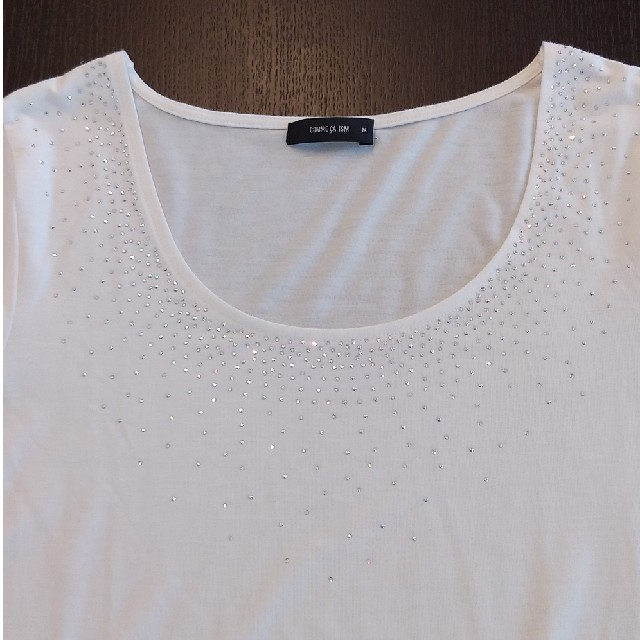 COMME CA ISM(コムサイズム)のコムサイズム　白Ｔシャツ レディースのトップス(Tシャツ(半袖/袖なし))の商品写真