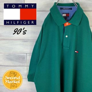 トミーヒルフィガー(TOMMY HILFIGER)の【激レア】トミーヒルフィガー 90's ポロシャツ ゆるだぼ(ポロシャツ)